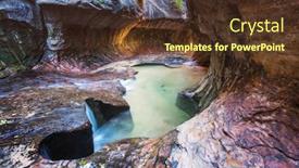  Presentation with utah - PPT layouts with narrows-in-slot-canyon-zion background and a tawny brown colored foreground