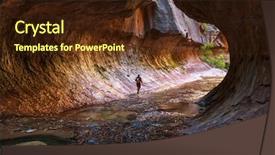  Presentation with utah - Cool new presentation theme with narrows in zion national park backdrop and a wine colored foreground