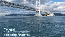  Presentation with bridge - Slides having naruto - onaruto bridge and whirlpool background and a  colored foreground