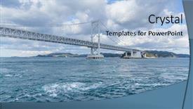  Presentation with japan - Presentation theme having naruto - onaruto bridge and whirlpool background and a light blue colored foreground