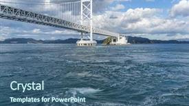  Presentation with indo japan - Presentation design featuring naruto - onaruto bridge and whirlpool background and a ocean colored foreground