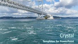  Presentation with japan - Colorful presentation enhanced with naruto - onaruto bridge and whirlpool backdrop and a ocean colored foreground