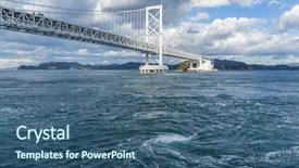  Presentation with buddhism in japan - Amazing PPT theme having naruto - onaruto bridge and whirlpool backdrop and a ocean colored foreground