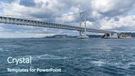  Presentation with bridge maintenance - Cool new slide set with naruto - onaruto bridge in tokushima backdrop and a ocean colored foreground