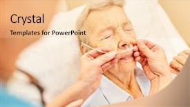  Presentation with nasal - Audience pleasing slides consisting of nasal cannula during an oxygen backdrop and a lemonade colored foreground