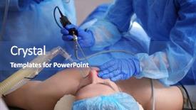  Presentation with clinic - Amazing presentation theme having nasal cavity - operating of patient in modern backdrop and a ocean colored foreground