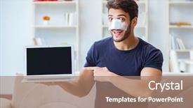  Presentation with trauma and plastic surgery - Amazing presentation having nasal opening - young man recovering healing backdrop and a  colored foreground