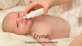  Presentation with nasal - Beautiful slide set featuring nasal - little 7 week old baby backdrop and a coral colored foreground