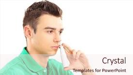  Presentation with nasal - Amazing PPT theme having save energy and environmental backdrop and a lemonade colored foreground