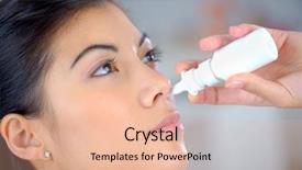  Presentation with nasal - Amazing PPT theme having nasal spray to help backdrop and a lemonade colored foreground