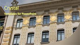  Presentation with vienna - Slides with naschmarkt architecture of otto wagner background and a tawny brown colored foreground