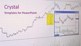  Presentation with nasdaq - Presentation enhanced with nasdaq - quotes and chart background and a sky blue colored foreground