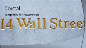  Presentation with stock exchange - Beautiful theme featuring nasdaq - stock exchange in new york backdrop and a light blue colored foreground