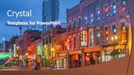  Presentation with country music - Beautiful slides featuring nashville-tennessee-august-20-2018 backdrop and a teal colored foreground