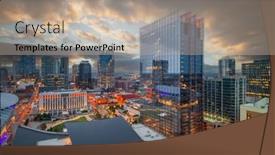  Presentation with tennessee - Slide deck with nashville-tennessee-usa-downtown-cityscape background and a coral colored foreground