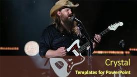  Presentation with nashville - Audience pleasing slide set consisting of nashville-tn-june-9-singer backdrop and a tawny brown colored foreground