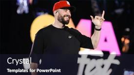  Presentation with nashville - Slide deck having nashville-tn-june-9-singer background and a wine colored foreground