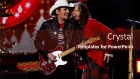  Presentation with country christmas - Cool new presentation theme with nashville-tn-nov-7-recording backdrop and a wine colored foreground