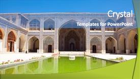  Presentation with mosque iran - Audience pleasing slide set consisting of nasir al-mulk mosque nasir backdrop and a teal colored foreground