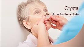  Presentation with treatment - Slides enhanced with nasogastric probe treatment therapy background and a lemonade colored foreground