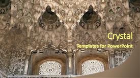  Presentation with granada - Presentation consisting of nasrid palace alhambra granada spain background and a tawny brown colored foreground