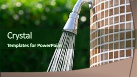  Presentation with palm trees on a - Audience pleasing PPT theme consisting of nassar - tropical refreshing shower under palm backdrop and a  colored foreground