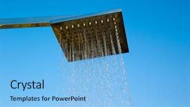  Presentation with tarjeta baby shower - PPT theme having nassar - tropical refreshing shower under sky background and a  colored foreground