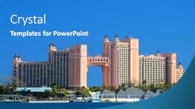  Presentation with nassau bahamas - Presentation theme having nassau-january-1-atlantis-paradise background and a teal colored foreground