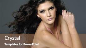  Presentation with sexy - Presentation theme enhanced with nat - portrait of a beautiful sexy background and a coral colored foreground