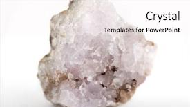  Presentation with mineral - PPT theme consisting of natalicio - amethyst mineral stone on white background and a white colored foreground