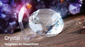  Presentation with geode - Cool new presentation with natalicio - clear colorless rhinestones on wooden backdrop and a violet colored foreground