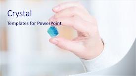  Presentation with semi trucks - Presentation theme with natalicio - fluorite semi preciouse gemstone background and a sky blue colored foreground