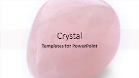  Presentation with pink white - Presentation with natalicio - pink quartz isolated on white background and a lemonade colored foreground