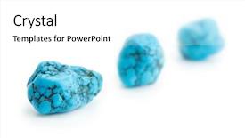  Presentation with turquoise - Cool new presentation with natalicio - turquoise stone isolated on white backdrop and a white colored foreground