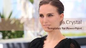 Presentation with tale - Slide deck having natalie-portman-attends background and a coral colored foreground
