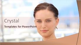  Presentation with tale - Slide set featuring natalie-portman-attends background and a coral colored foreground