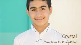  Presentation with arabic - PPT theme consisting of nation islam - happy teenage arabic boy background and a lemonade colored foreground