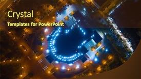  Presentation with academic - Cool new presentation theme with national-academic-bolshoi-opera backdrop and a tawny brown colored foreground