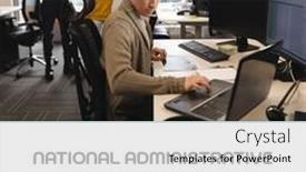  Presentation with professionals - Slide set featuring national-administrative-professionals-day-text background and a light gray colored foreground