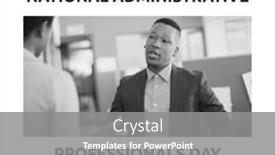  Presentation with african american business - Slides with national-administrative-professionals-day-text background and a gray colored foreground