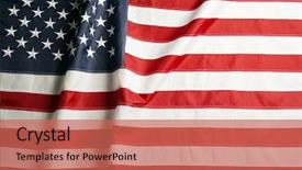  Presentation with national anthem - Beautiful slide set featuring national anthem - american flag background backdrop and a coral colored foreground