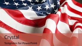  Presentation with national anthem - Audience pleasing presentation theme consisting of national anthem - american flag background backdrop and a red colored foreground
