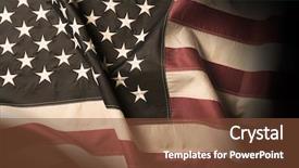  Presentation with national anthem - Theme enhanced with national anthem - american flag background background and a tawny brown colored foreground