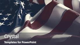  Presentation with national anthem - Presentation design consisting of national anthem - american flag background background and a dark gray colored foreground
