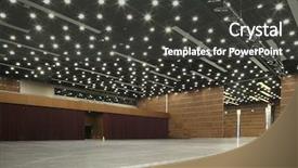  Presentation with venue - Presentation theme consisting of national art center performance hall background and a dark gray colored foreground