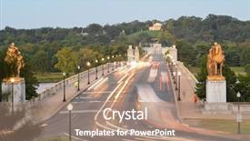  Presentation with memorial - Amazing slide deck having national cemetery - washington dc arlington memorial bridge backdrop and a coral colored foreground