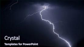 Presentation with radio tower - Beautiful slides featuring electric distribution substation bolts - bright lightning bolt on mountain backdrop and a wine colored foreground