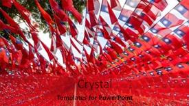  Presentation with taiwan flag - Presentation design having national-flag-of-taiwan-waving background and a  colored foreground