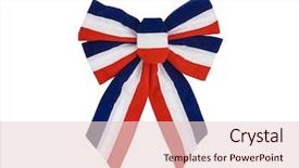  Presentation with red white blue patriotic - Presentation theme with national gift - patriotic red white and blue background and a lemonade colored foreground