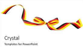  Presentation with silver fern black white flag - Amazing theme having national gift - ribbon in colors of german backdrop and a white colored foreground